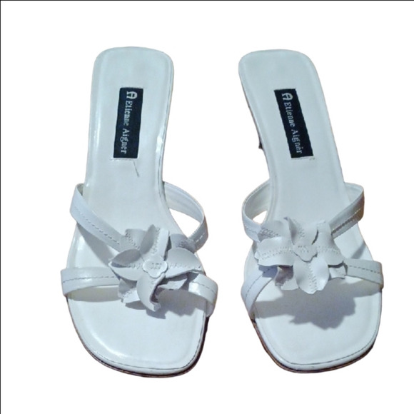 💫Elegant White Women's Sandals by Etienne Aigner - Picture 1 of 10